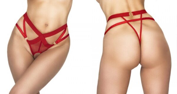 MEREDITH THONG RED S/M - obrazek 3