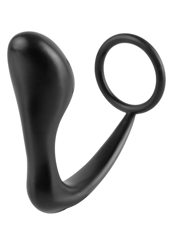 Ass Gasm Cockring Plug Black - obrazek 3