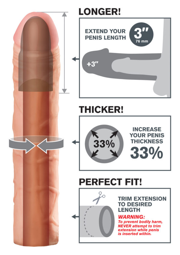 FX Perfect 3 Inch Extension Light skin tone - obrazek 3