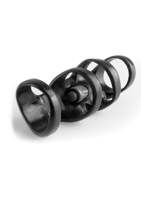 FX Vibrating Power Cage Black - obrazek 3