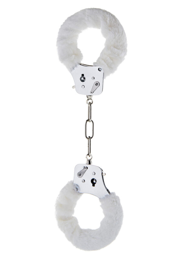 Furry Fun Cuffs White - obrazek 3