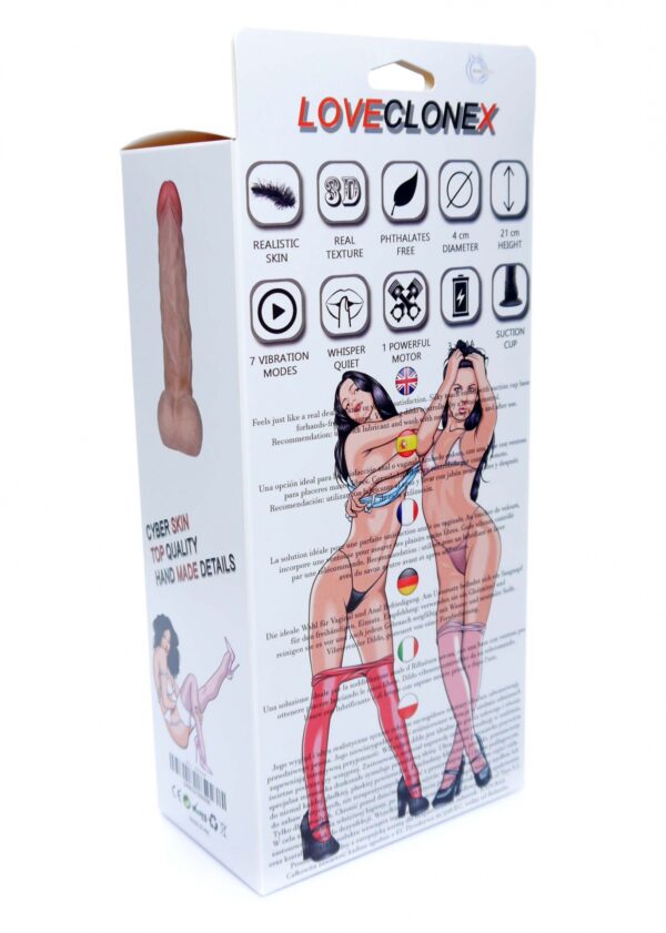 Wibrator ACHILLES LOVECLONEX 7,5 vibration - obrazek 3