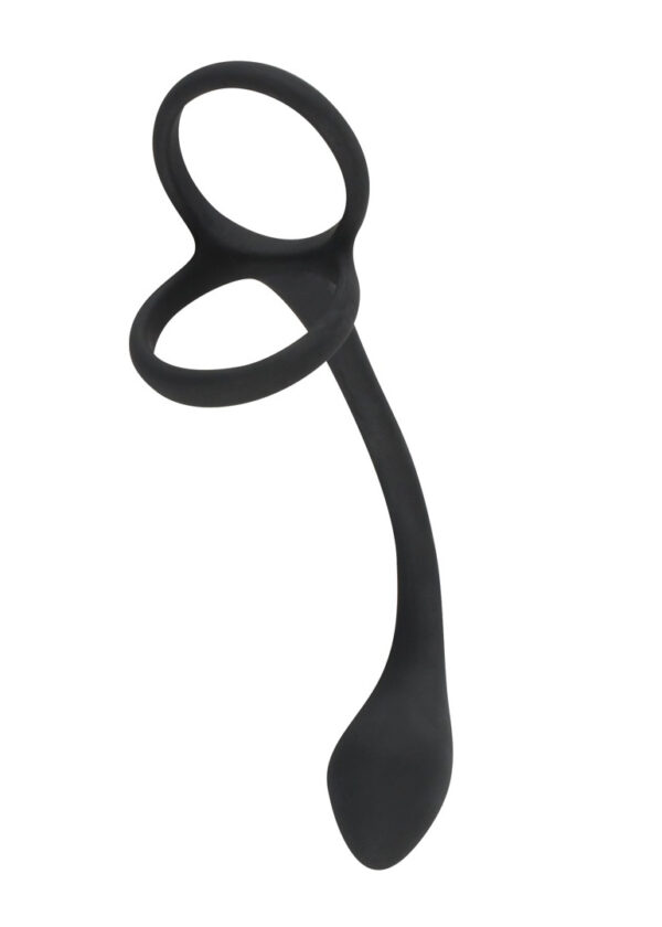 Black Velvets Cock + Ball ring - obrazek 3