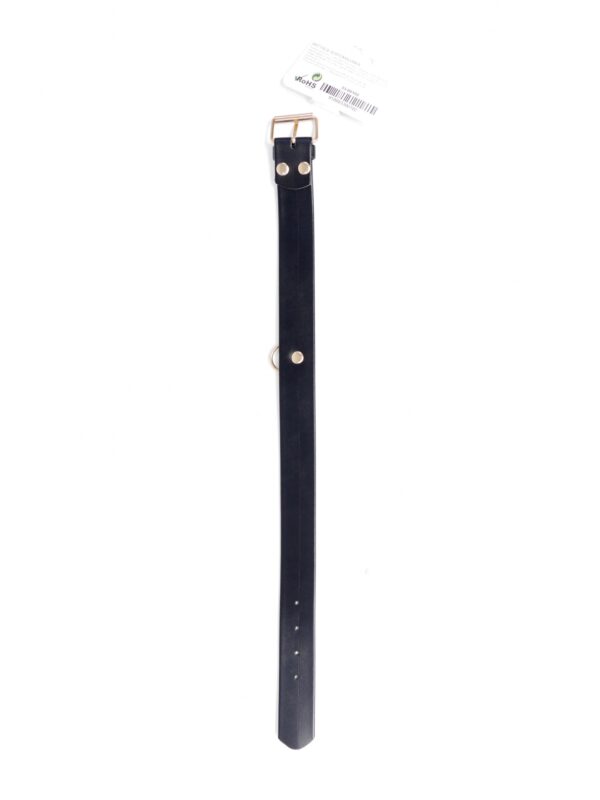 Fetish B   Series Collar with crystals 3 cm gold - obrazek 3