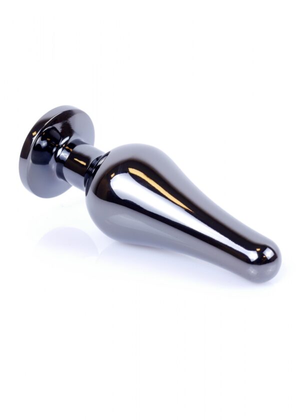 Plug Jewellery Dark Silver BUTT PLUG  Red - obrazek 3