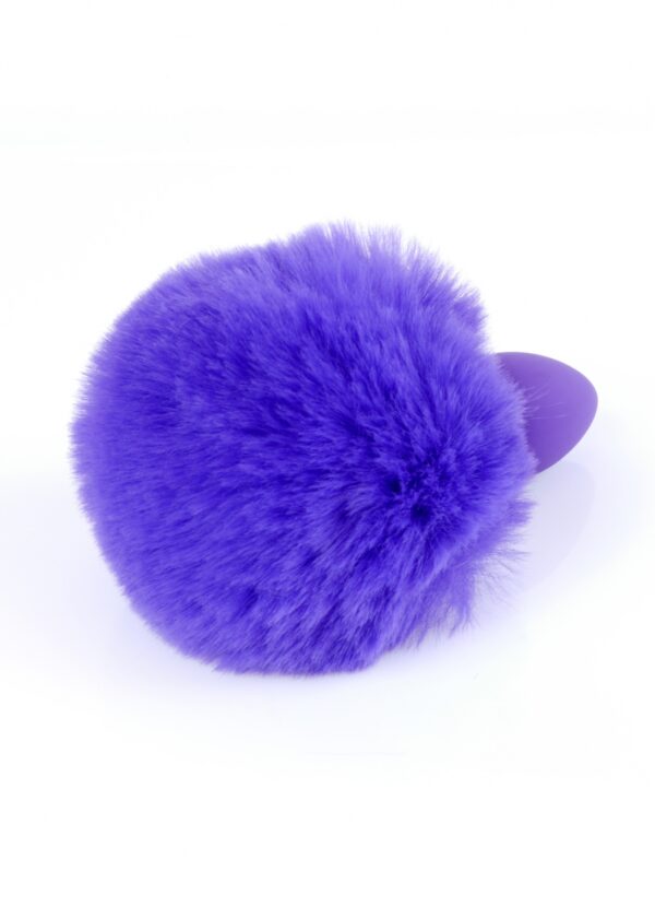 Plug Jewellery Silicon PLUG   Bunny Tail   Purple - obrazek 3