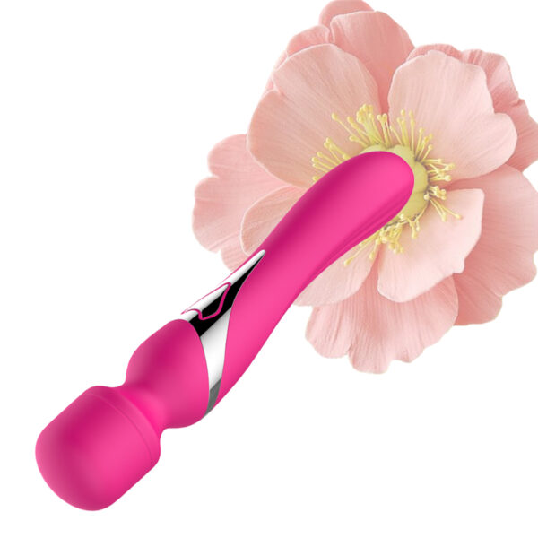 Stymulator   B   Series   Silicone Dual Massager Pulsator USB 7+7 Function (Pink) - obrazek 3
