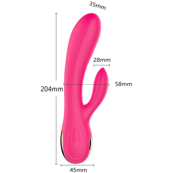 Wibrator Silicone Vibrator USB 7 Function + Booster / Heating - obrazek 3