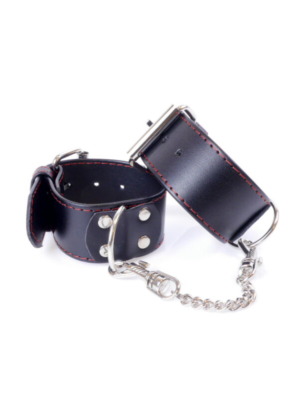 Fetish B    Series Handcuffs 4 cm Red Lline - obrazek 3