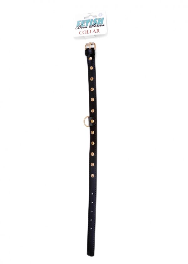 Fetish B   Series   Collar 2 cm gold crystal - obrazek 3