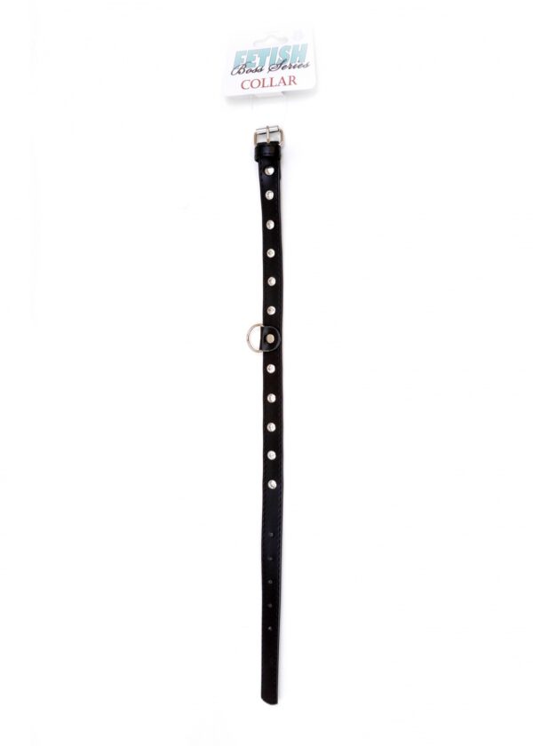Fetish B   Series   Collar 2 cm silver crystal - obrazek 3