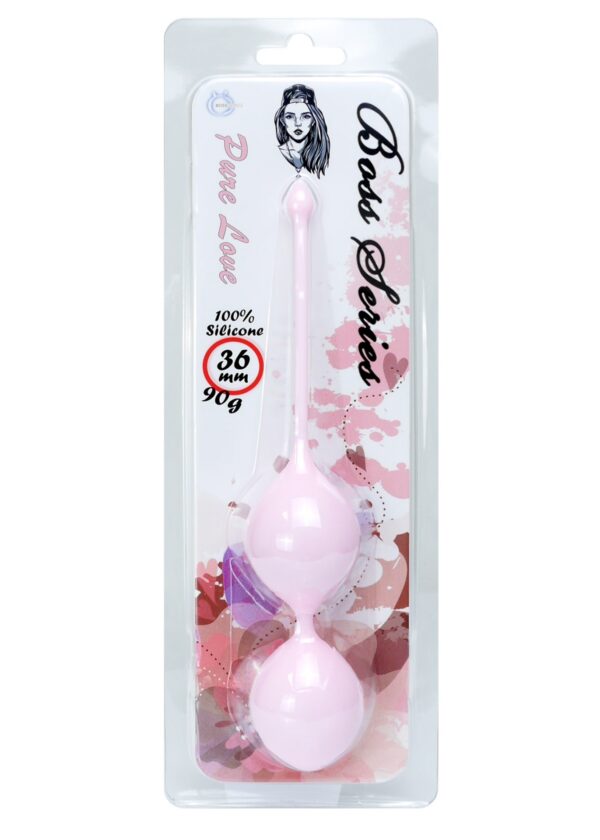 Silicone Kegel Balls 36mm 90g Light Pink   B   Series - obrazek 3