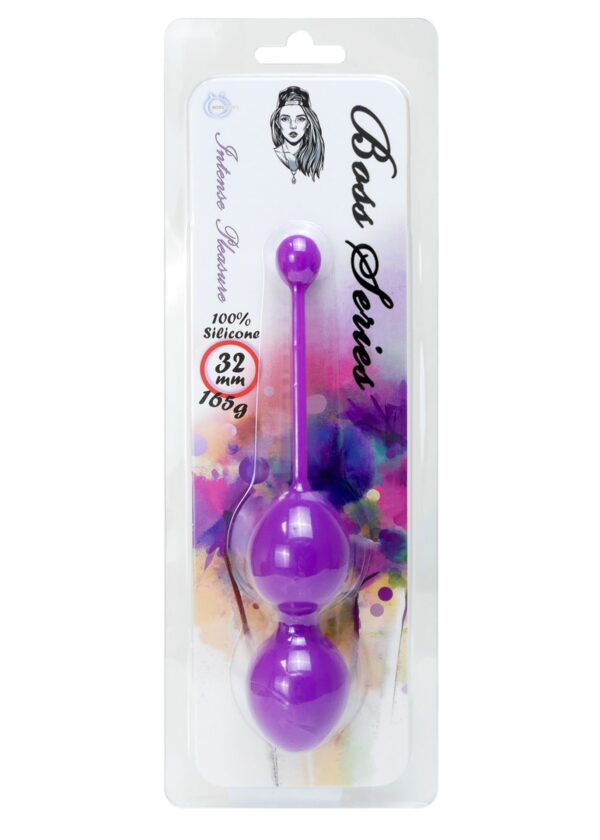 Silicone Kegel Balls 32mm 165g Purple   B   Series - obrazek 3