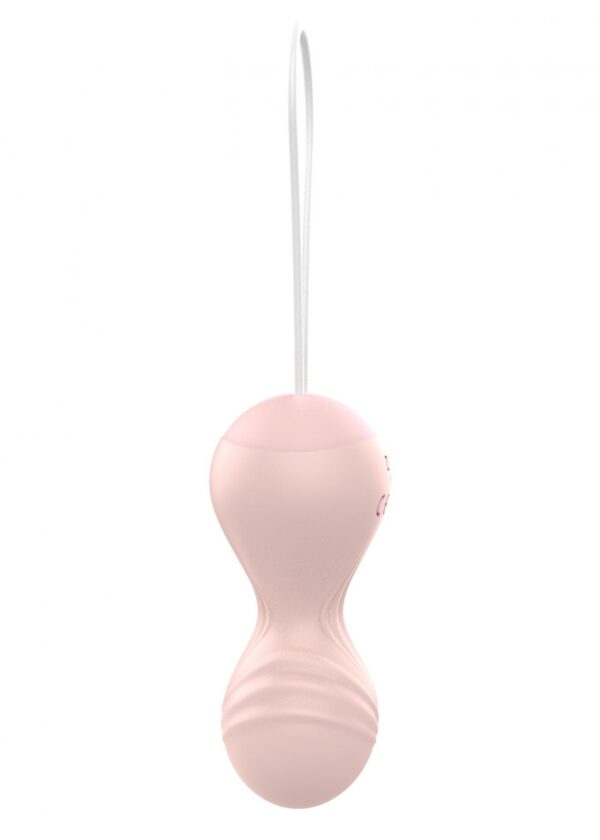 Kulki Vibrating Silicone Kegel Balls USB 10 Function / Remote control  Flesh - obrazek 3