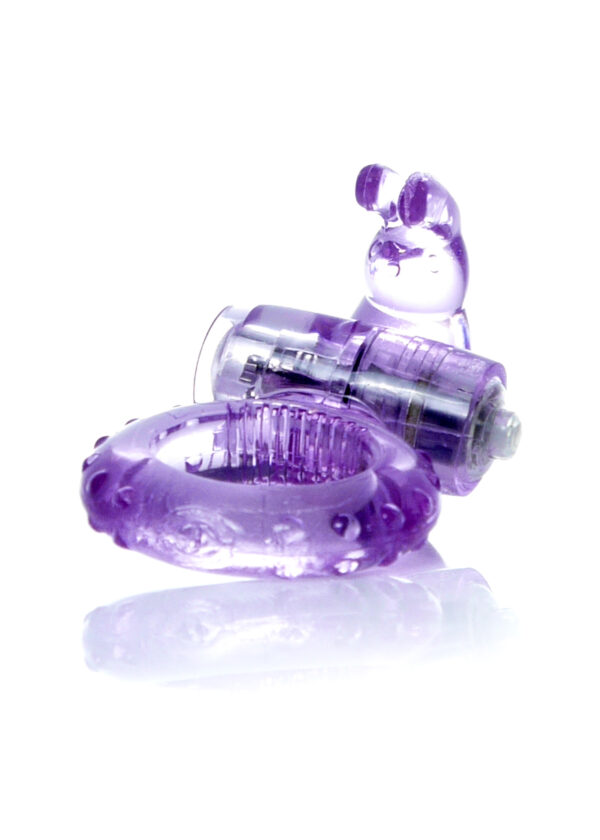 Pierścień Rabbit Vibro CockRing Purple - obrazek 3