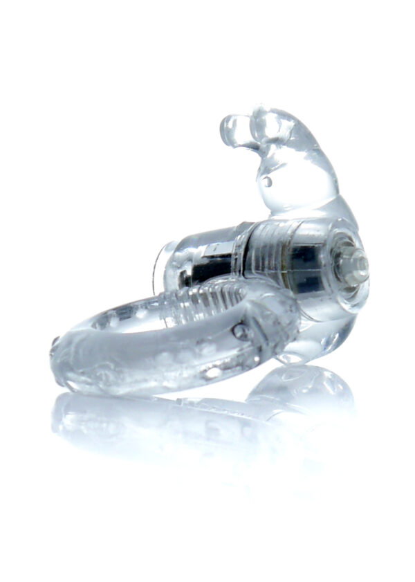 Pierścień Rabbit Vibro CockRing Clear - obrazek 3
