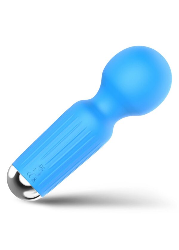 Stymulator Rechargeable Mini Masager USB 20 Functions   Blue - obrazek 3