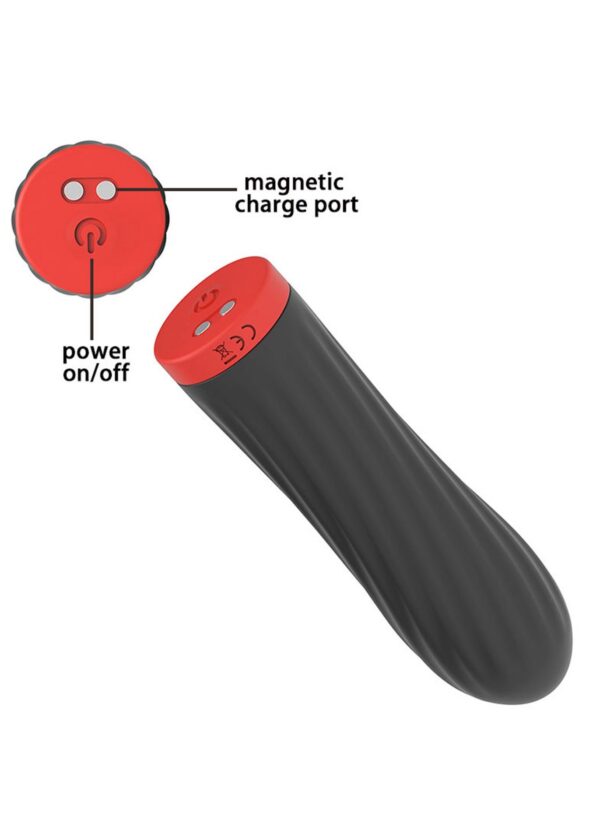 Stymulator Rechargeable Silicone Touch Vibrator USB 10 Functions   Black - obrazek 3