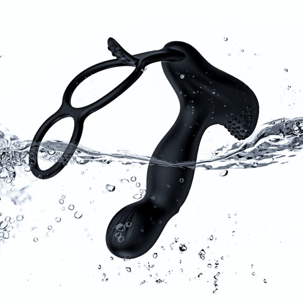 Wibrator Silicone Massager 7 Function and Heating Function, Black - obrazek 3