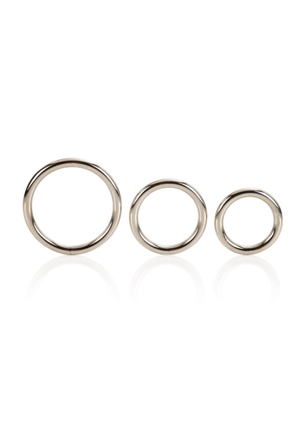 Silver Ring   3 Piece Set Silver - obrazek 3