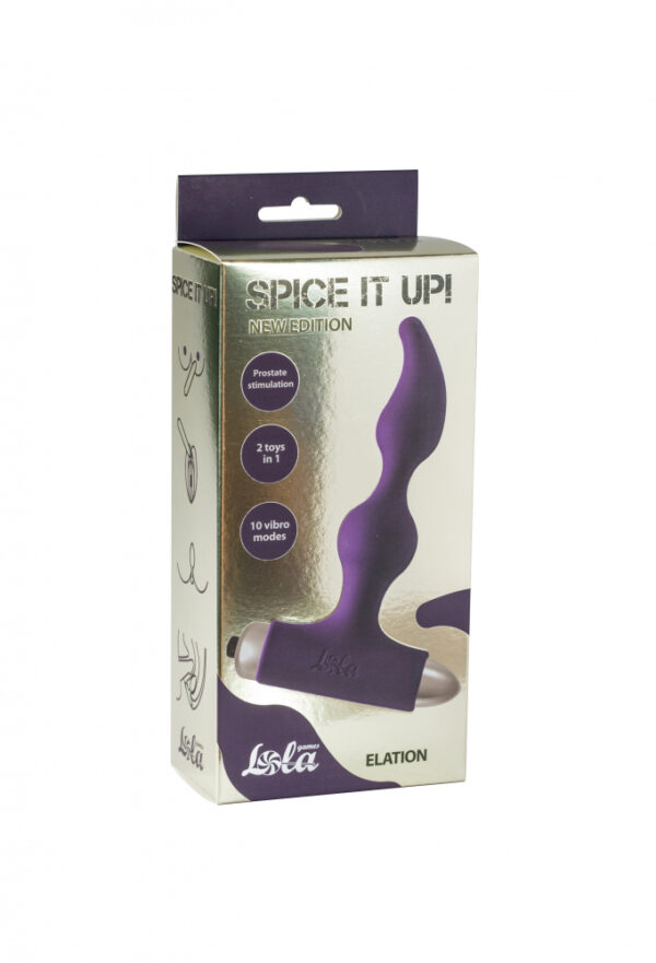 Vibrating Anal Plug Spice it up New Edition Elation Ultraviolet - obrazek 3