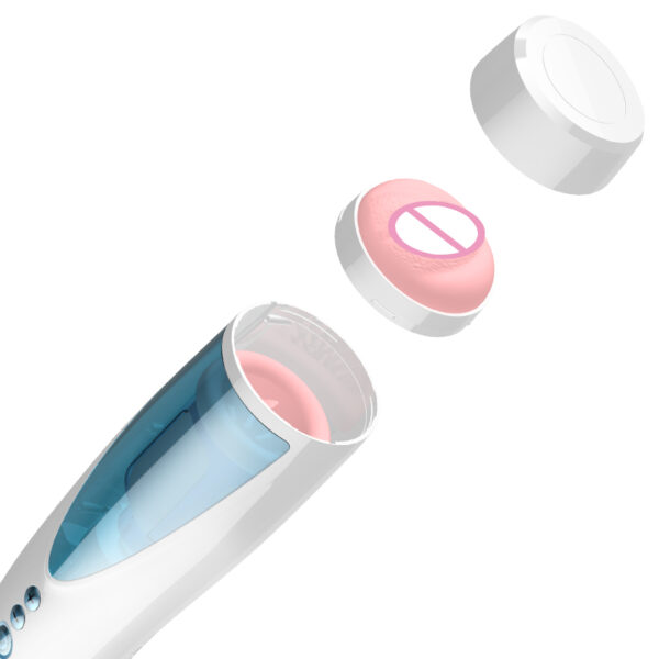 Masturbator Vibrating, Rotating and Flashing Masturbation USB 10+10 Function / Talk Mode - obrazek 3