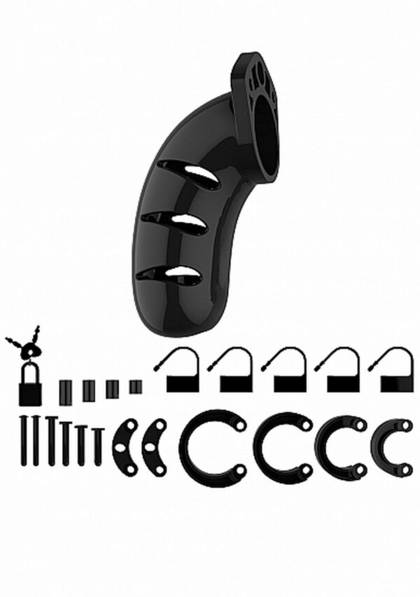 Model 03   Chastity   4.5   Cock Cage   Black - obrazek 3