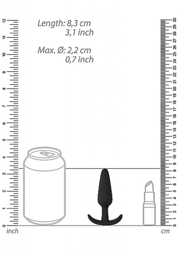 Slim Butt Plug   Black - obrazek 3