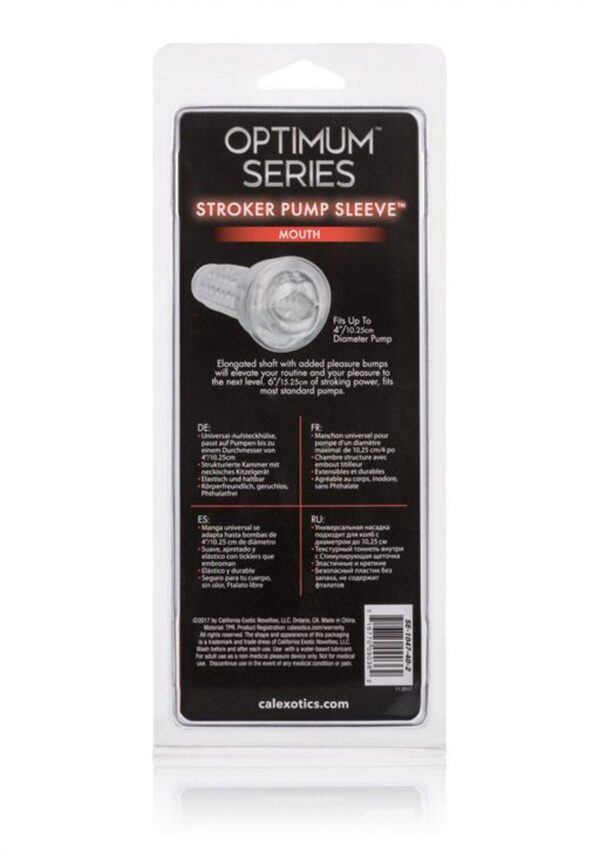 Stroker Pump Sleeve Mouth Transparent - obrazek 3