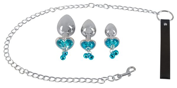Butt Plug Set with a Leash - obrazek 3