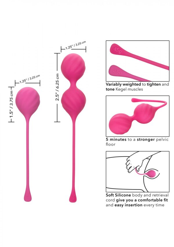 Kegel Training 2 Pcs Pink - obrazek 3