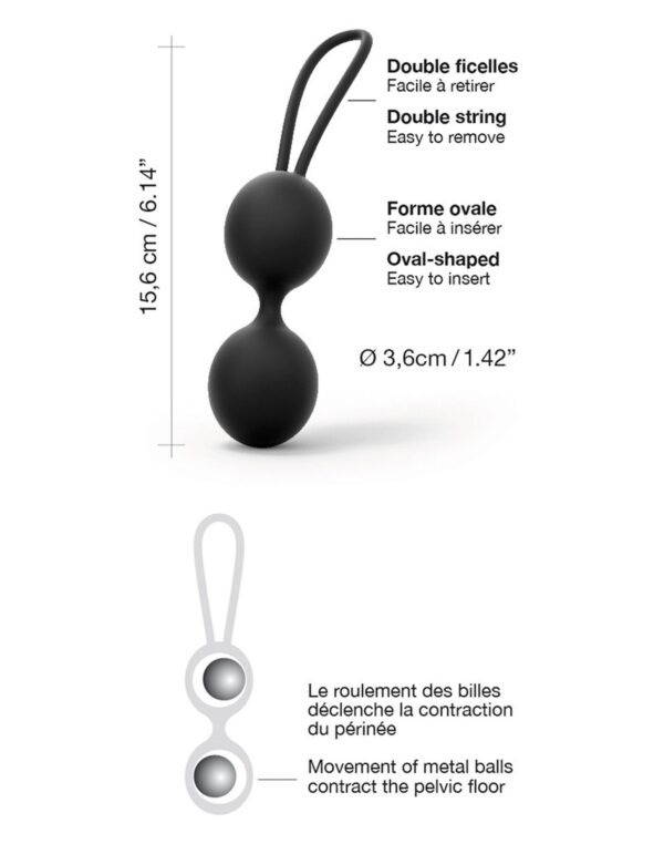 DUAL BALLS NOIR - obrazek 3