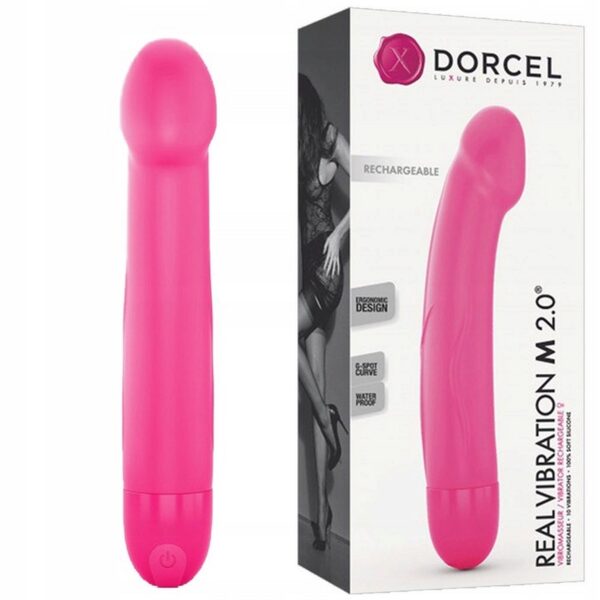REAL VIBRATION M MAGENTA 2.0   RECHARGEABLE - obrazek 3