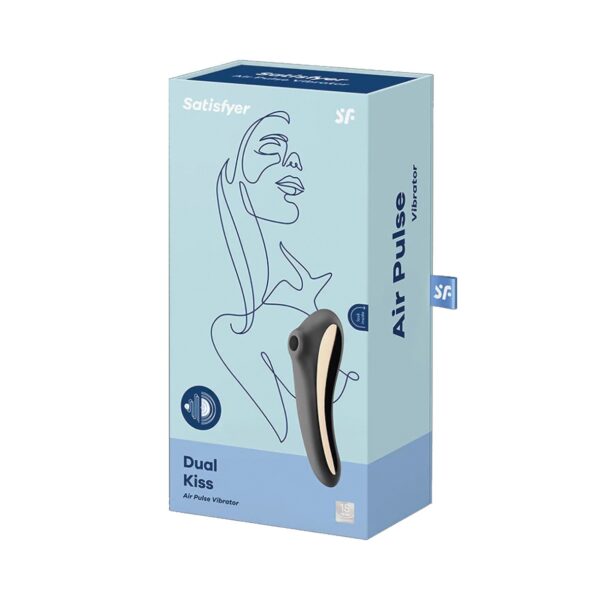 Stymulator Dual Kiss (Black) - obrazek 3
