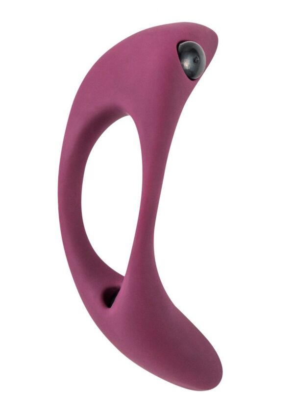 Pierścień Erection Vibroring Pure Passion Lunar Wine Red - obrazek 3