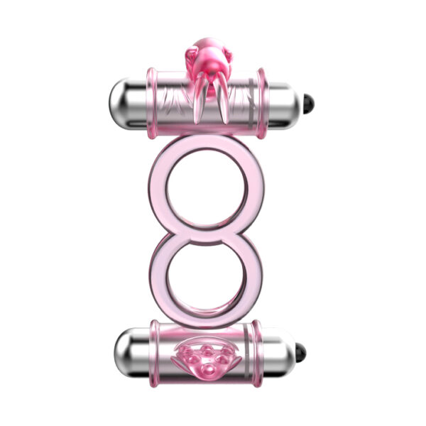 BAILE   BUNNY SNUGGLES COCK CLIT RING, 10 vibration functions - obrazek 3