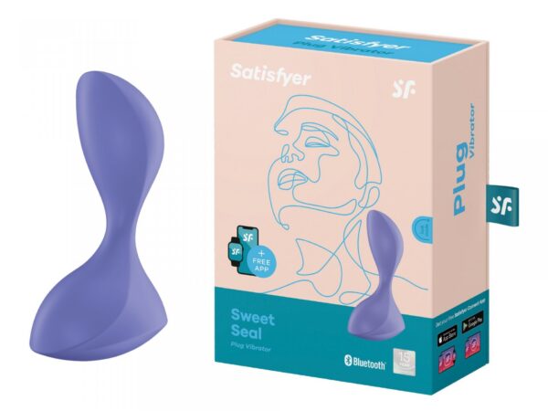 Plug Vibrator Sweet Seal Connect App (Lilac) - obrazek 3