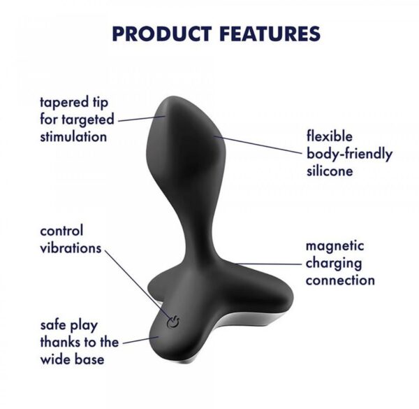 Plug Vibrator Game Changer (Black) - obrazek 3