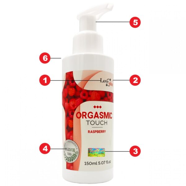 Olejek  ORGASMIC TOUCH RASPBERRY 150 ml - obrazek 3