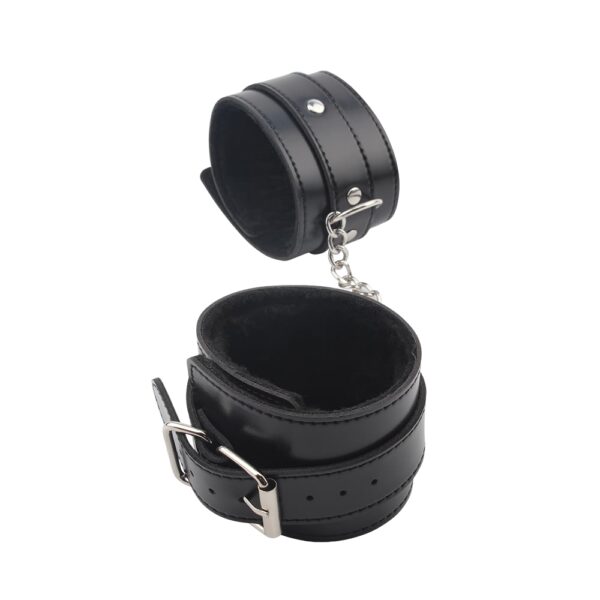 Obey Me Leather Ankle Cuffs - obrazek 3
