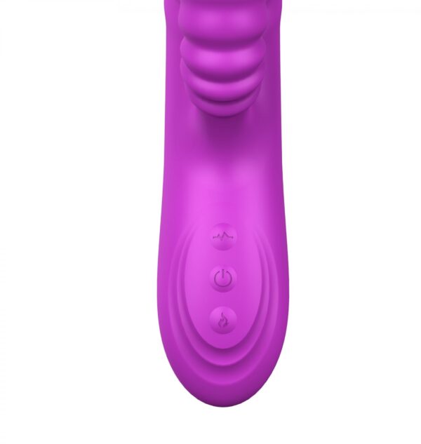 Wibrator Angelia USB 3 functions of thrusting / 20 vibrations Purple - obrazek 3