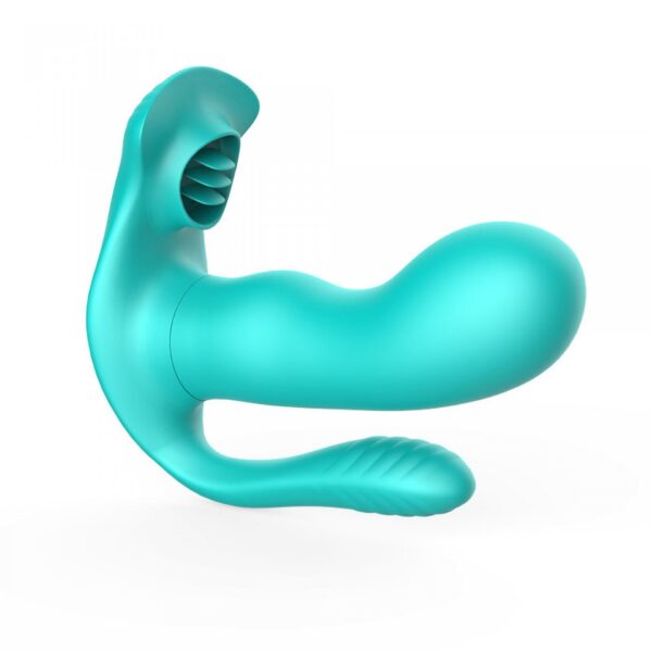 Tongue triple Stimulator GREEN - obrazek 3