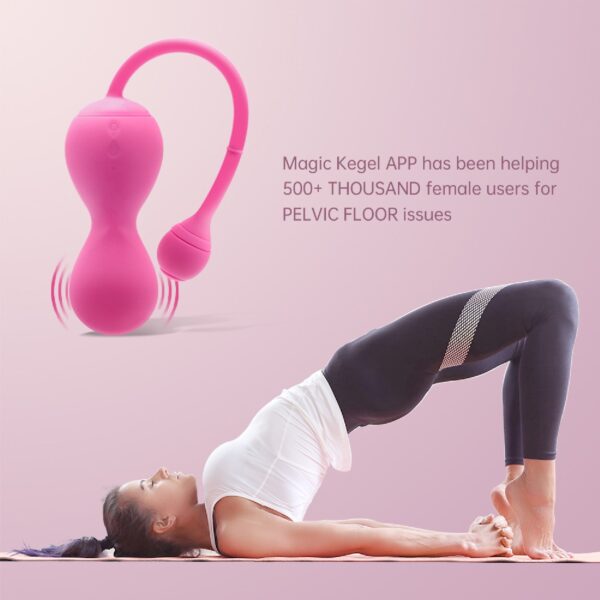 Magic Motion   Smart Kegel Master Balls Pink - obrazek 3