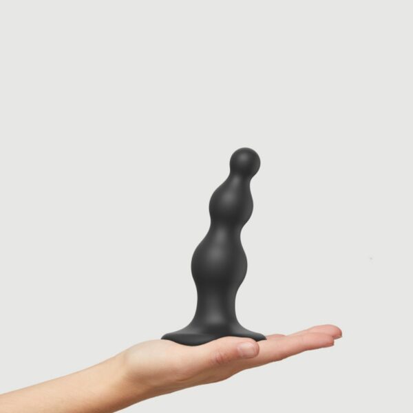 DILDO PLUG BEADS BLACK   S - obrazek 3