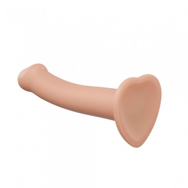 SEMI REALISTIC DUAL DENSITY BENDABLE DILDO VANILLA   XL - obrazek 3