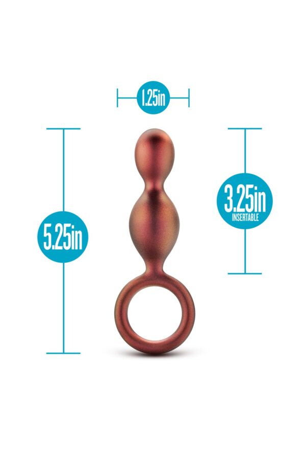 ANAL ADVENTURES MATRIX DUO LOOP PLUG COPPER - obrazek 3
