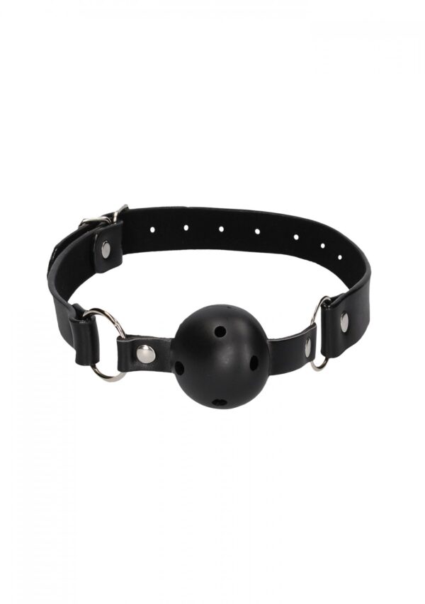 Breathable Ball Gag With Nipple Clamps - obrazek 3