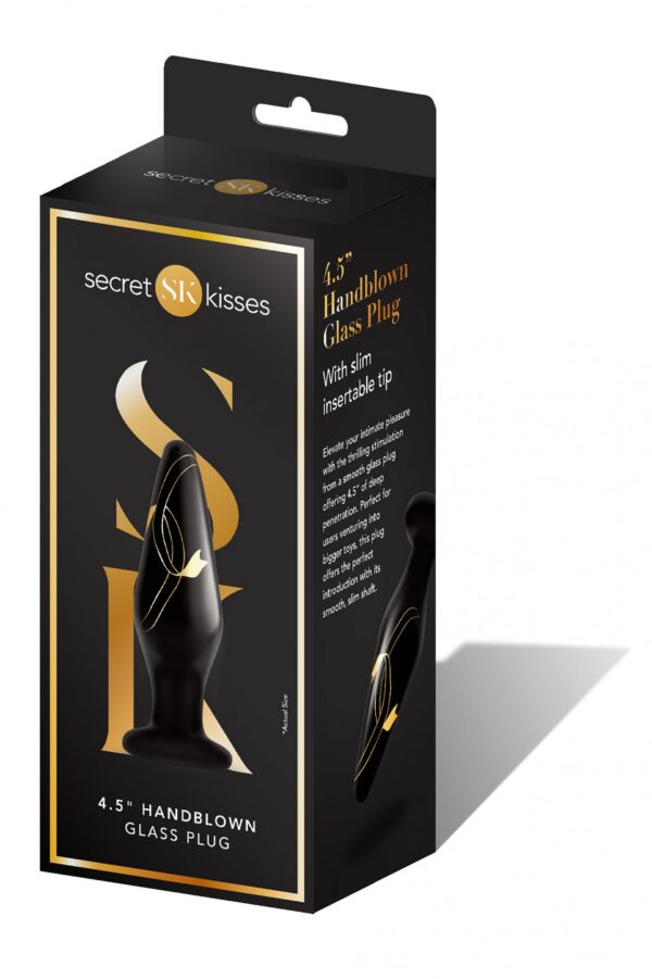 SECRET KISSES 4.5 HANDBLOWN GLASS PLUG - obrazek 3