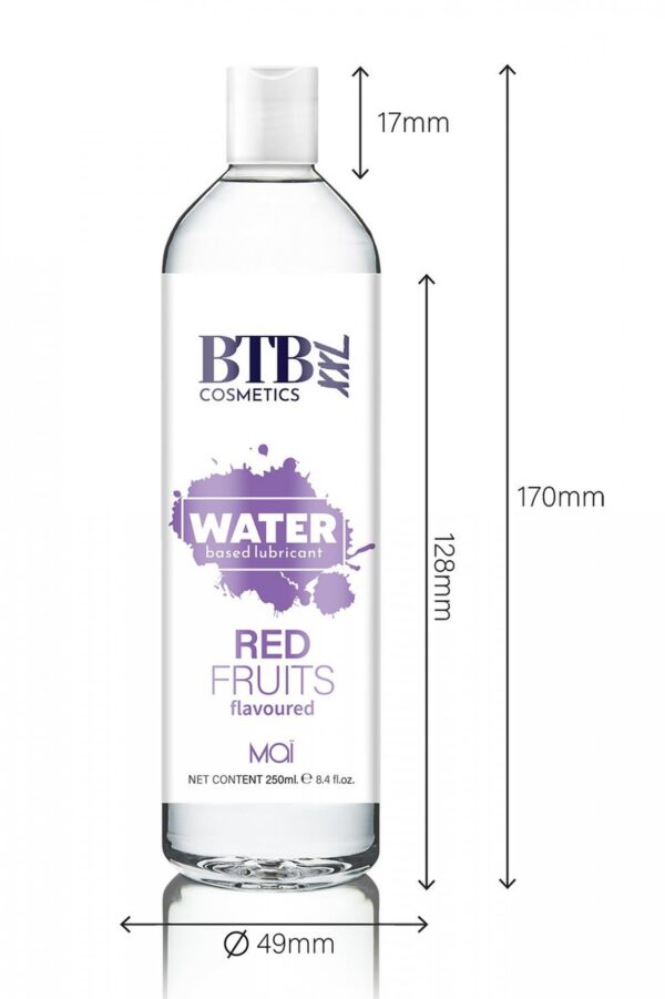 BTB WATER BASED FLAVORED RED FRUITS LUBRICANT 250ML - obrazek 3