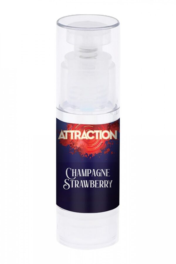 LUBRICANT ATTRACTION CHAMPAGNE STRAWBERRY 50 ML - obrazek 3